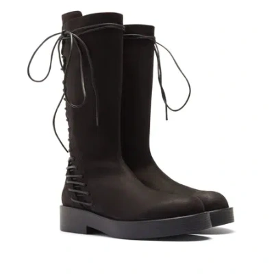 Shop Ann Demeulemeester Mick Boots Dusty Leather