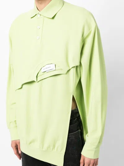 Shop Feng Chen Wang Asymmetric-design Polo Shirt