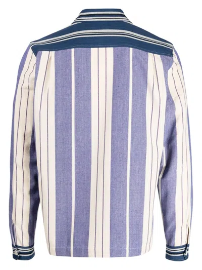 Shop Wales Bonner Atlantic Striped Zipped Jacket
