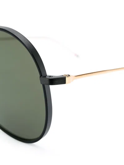 Shop Thom Browne Aviator Sunglasses