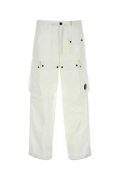 Shop C.p. Company Pants In White