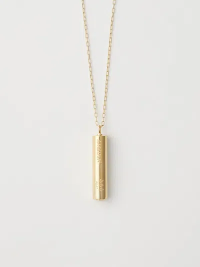 Shop Ambush Battery Charm Necklace Gold  No Color