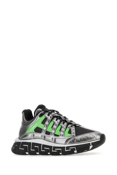 Shop Versace Sneakers In Multicoloured