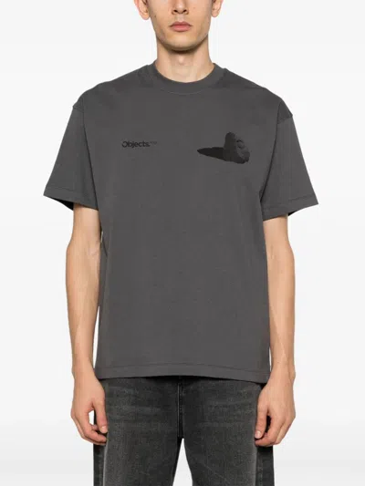 Shop Objects Iv Life Boulder-print Cotton T-shirt