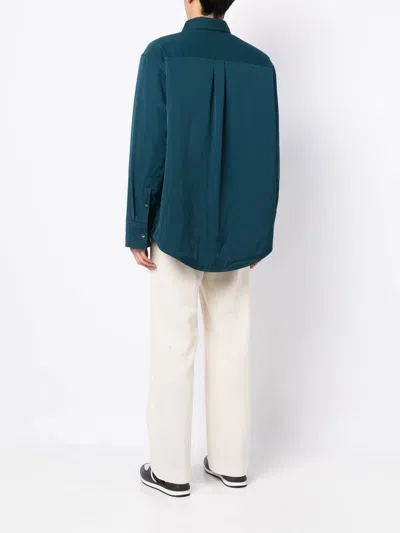 Shop Lanvin Box-pleat Long-sleeved Shirt