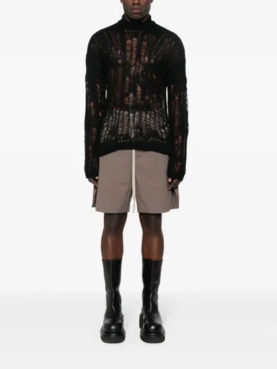 Shop Rick Owens Boxers Poplin Shorts