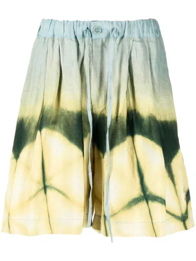 Shop Story Mfg. Bridge Tie-dye Bermuda Shorts