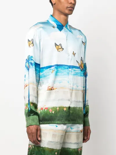 Shop Nahmias Butterfly Beach Shirt
