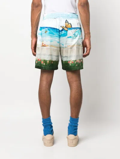 Shop Nahmias Butterfly Beach Silk Shorts