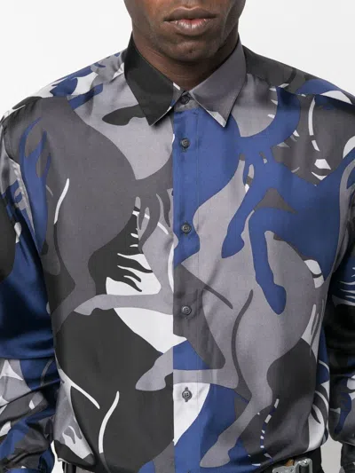 Shop Ferrari Camouflage Logo-print Shirt