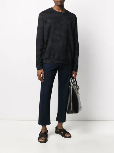 Valentino Camouflage Print Crewneck Sweatshirt