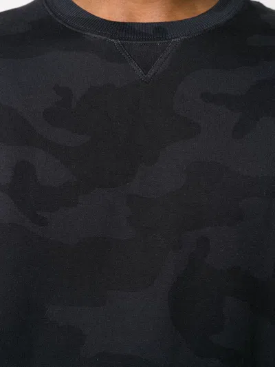 Shop Valentino Camouflage Print Crewneck Sweatshirt