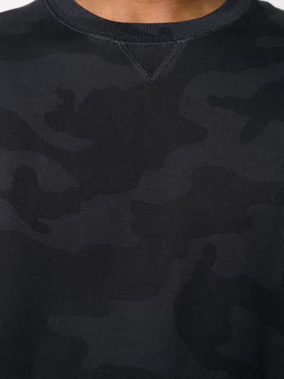 Valentino Camouflage Print Crewneck Sweatshirt