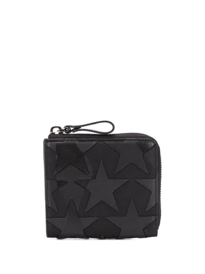 Shop Valentino Camouflage Star Patch Wallet