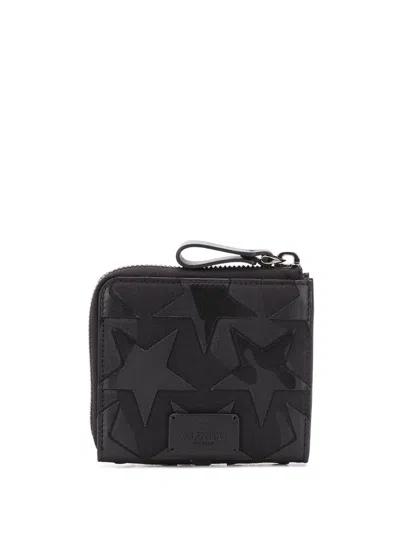 Valentino Camouflage Star Patch Wallet