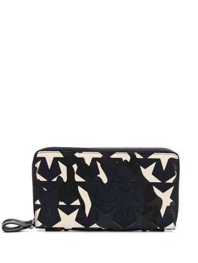 Shop Valentino Camouflage Star Patch Wallet