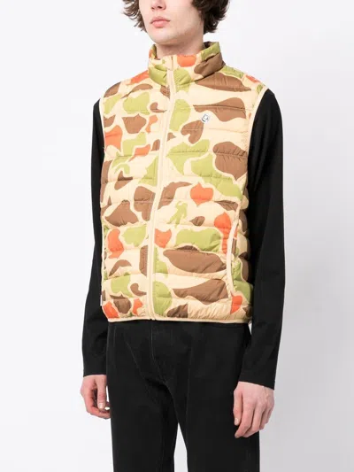 Shop Billionaire Boys Club Camouflage-pattern Padded Gilet