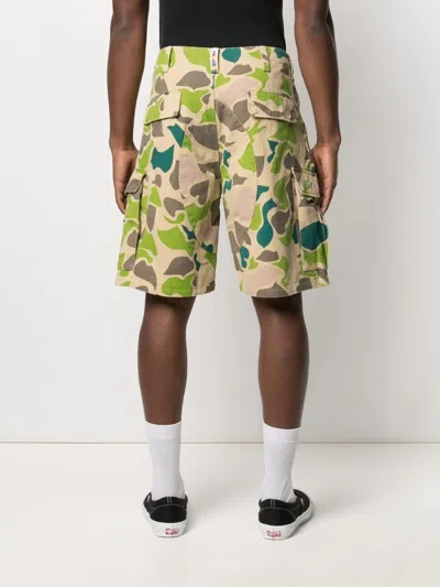 Shop Billionaire Boys Club Camouflage-print Cargo Shorts