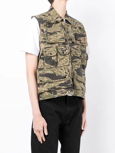 Shop Maharishi Camouflage-print Cargo Vest