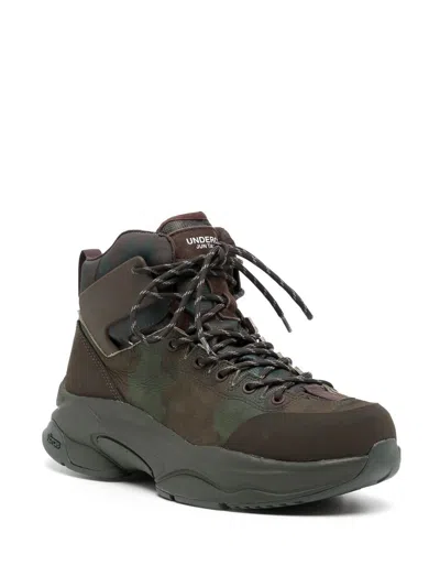 Shop Undercover Camouflage-print Lace-up Boots