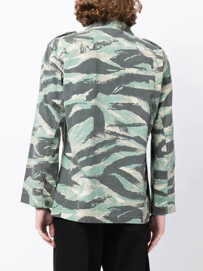 Shop Maharishi Camouflage-print Long-sleeve Shirt