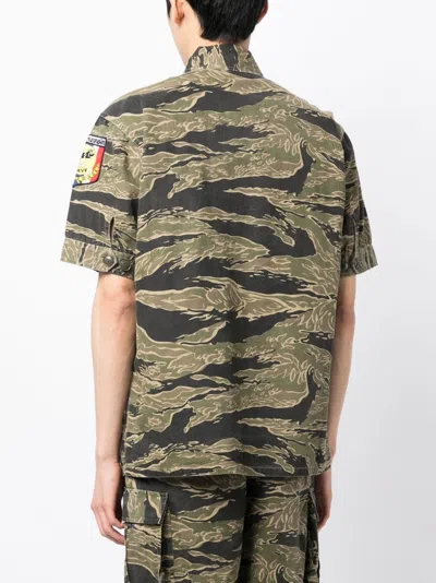 Shop Maharishi Camouflage-print Short-sleeve Shirt