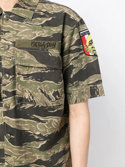 Shop Maharishi Camouflage-print Short-sleeve Shirt