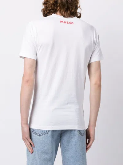 Shop Marni Cartoon-print Crew-neck T-shirt