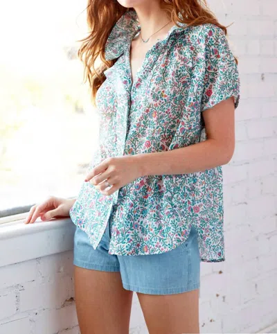 Shop Finley Frankie Shirt Tangled Vines In Multi