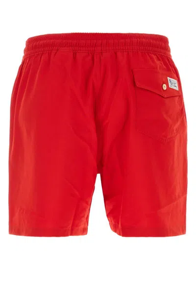 Shop Polo Ralph Lauren Swimsuits In Red