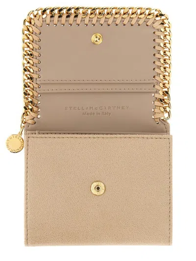 Shop Stella Mccartney Falabella Small Wallet In Beige
