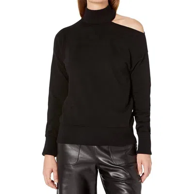 Elliott Lauren Magic Cold Shoulder Sweater In Black In Black