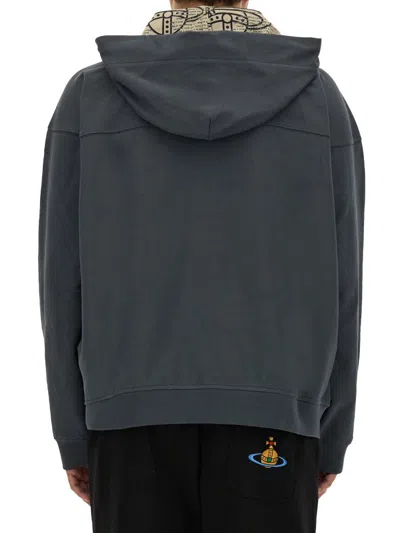 Shop Vivienne Westwood Sweatshirt With Logo In Grey