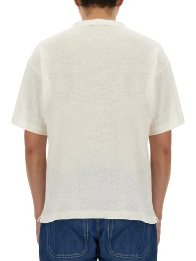Shop Ymc You Must Create Ymc Cotton And Linen T-shirt In White