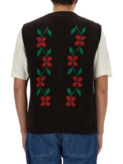 Shop Ymc You Must Create Ymc Cotton Vest In Brown