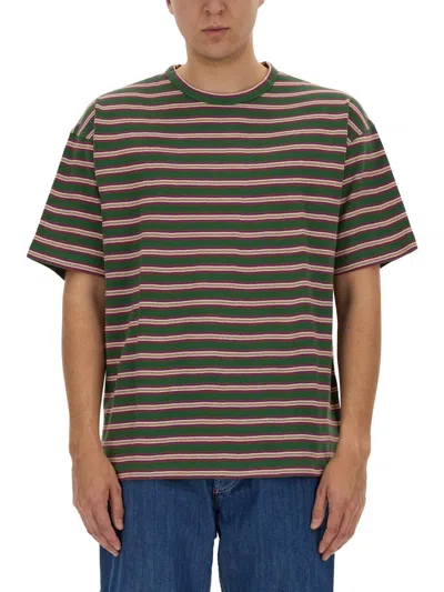 Shop Ymc You Must Create Ymc Striped T-shirt In Multicolour