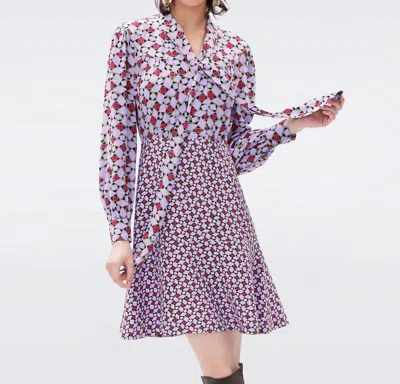 Shop Diane Von Furstenberg Alcina Dress In Venice Geo In Multi