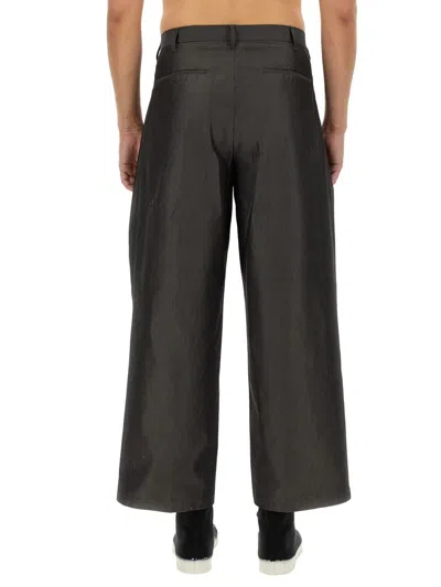 Shop Aïe Wide Fit Pants In Grey