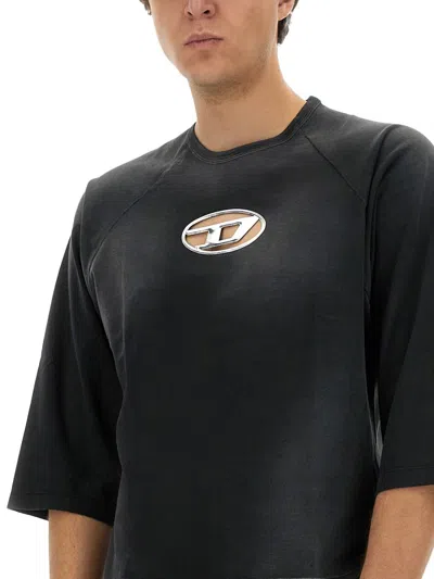 Shop Diesel "t-croxt" T-shirt In Black