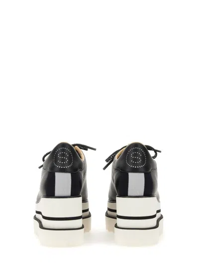Shop Stella Mccartney "elyse" Wedge Sneakers In Black