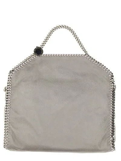 Shop Stella Mccartney "falabella" Fold Over Bag In Grey