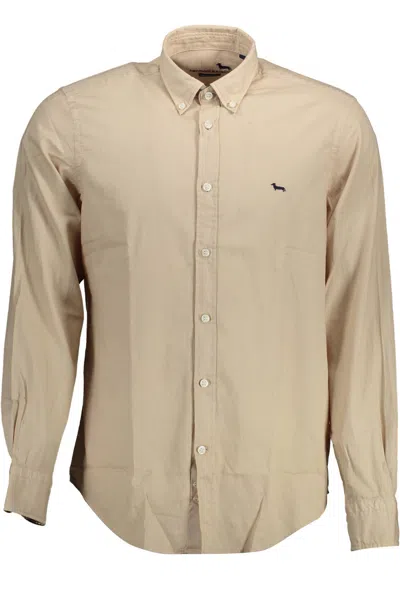 Shop Harmont & Blaine Beige Cotton Shirt