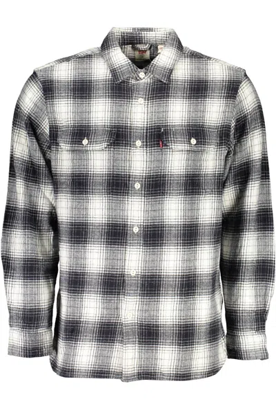 Shop Levi&#039;s Black Cotton Shirt