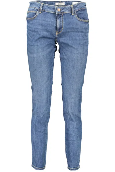 Shop Guess Jeans Blue Cotton Jeans & Pant