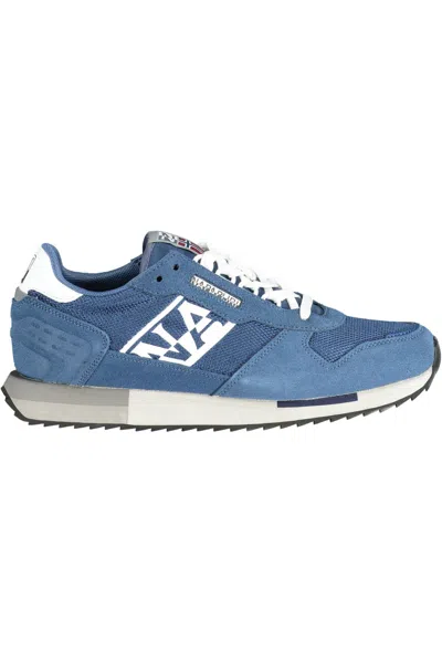 Shop Napapijri Blue Polyester Sneaker