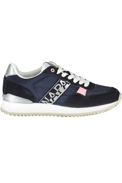 Shop Napapijri Blue Polyester Sneaker