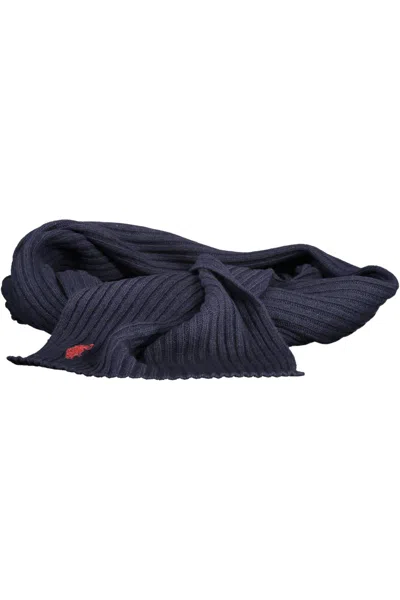 Shop U.s. Polo Assn Blue Wool Scarf