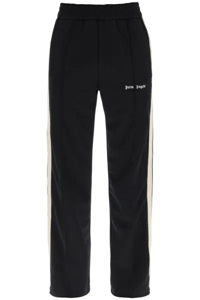 Shop Palm Angels Contrast Band Joggers With Track In In Nero