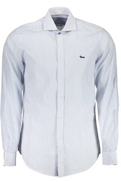 Shop Harmont & Blaine Light Blue Cotton Shirt