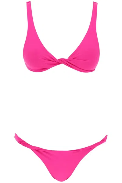Shop Attico Lycra Bikini Set For In Fuxia